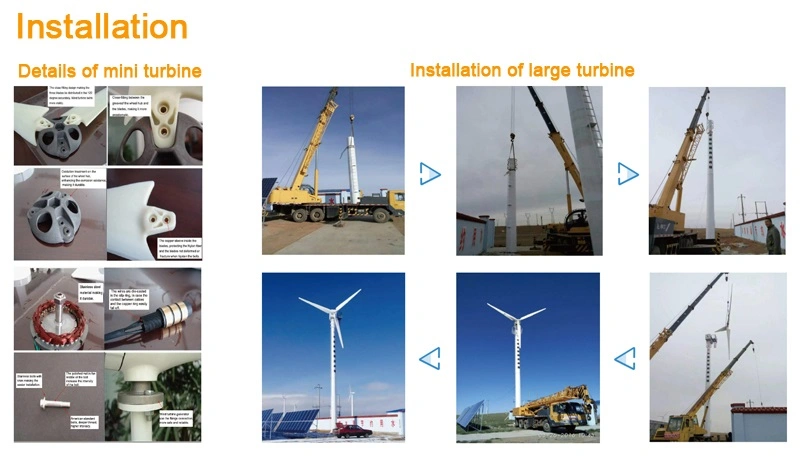 100W, 300W, 500W, 1kw, 2kw, 5kw Wind Turbine Generator Marine Wind Generators for Sale